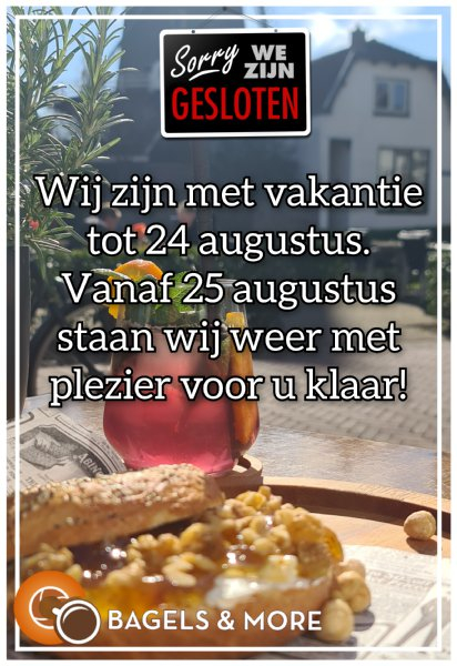Gesloten wegens vakantie